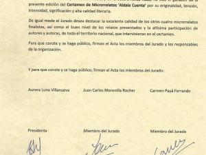 Certamen Literario Aldaia Cuenta 