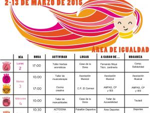 Cartel semana de la mujer del Barrio del Cristo